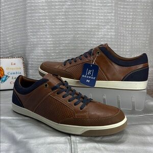 (W9) George Men's Brown and Black Casual Sneakers, size 11-(1), 12-(5)